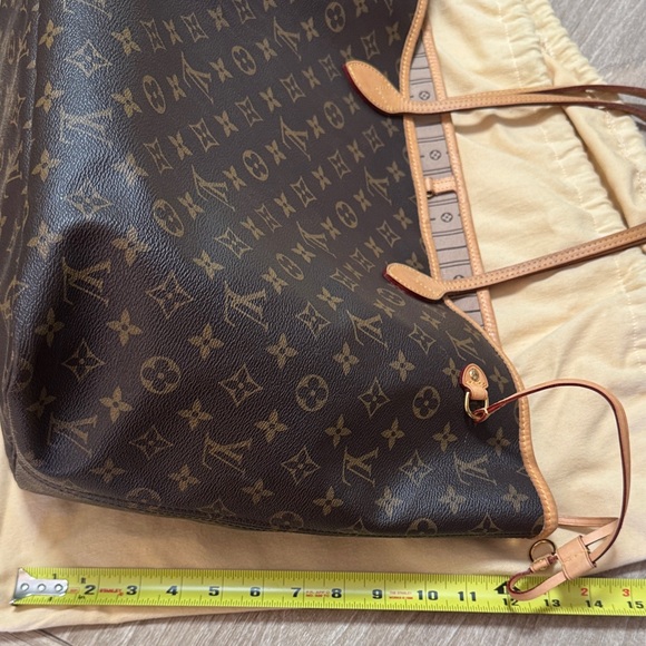 Louis Vuitton Dark Brown Monogram Tote Never full GM - Picture 4 of 13